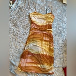 Sunset Mesh Mini Dress